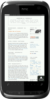Yes, that's this blog on that little screen, which is maybe how you should be viewing it.