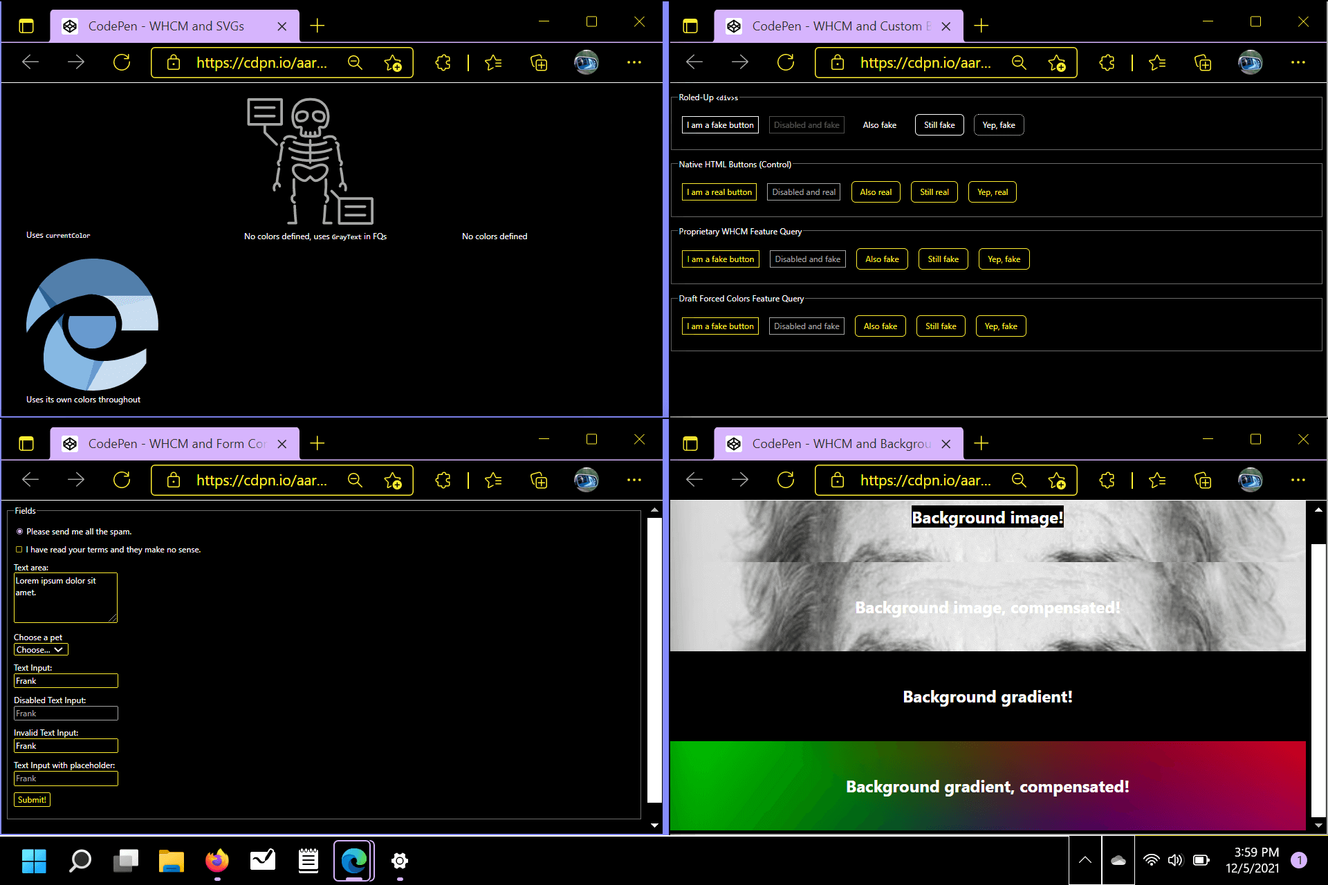 Demonstrating Night Sky theme.